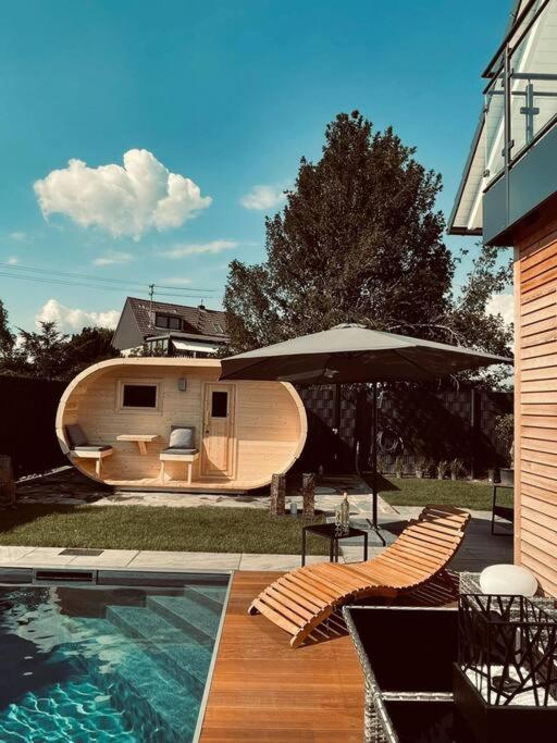 Villa Dreamy Vibes Mit Privatem Pool & Rheinblick 下卡瑟尔 外观 照片